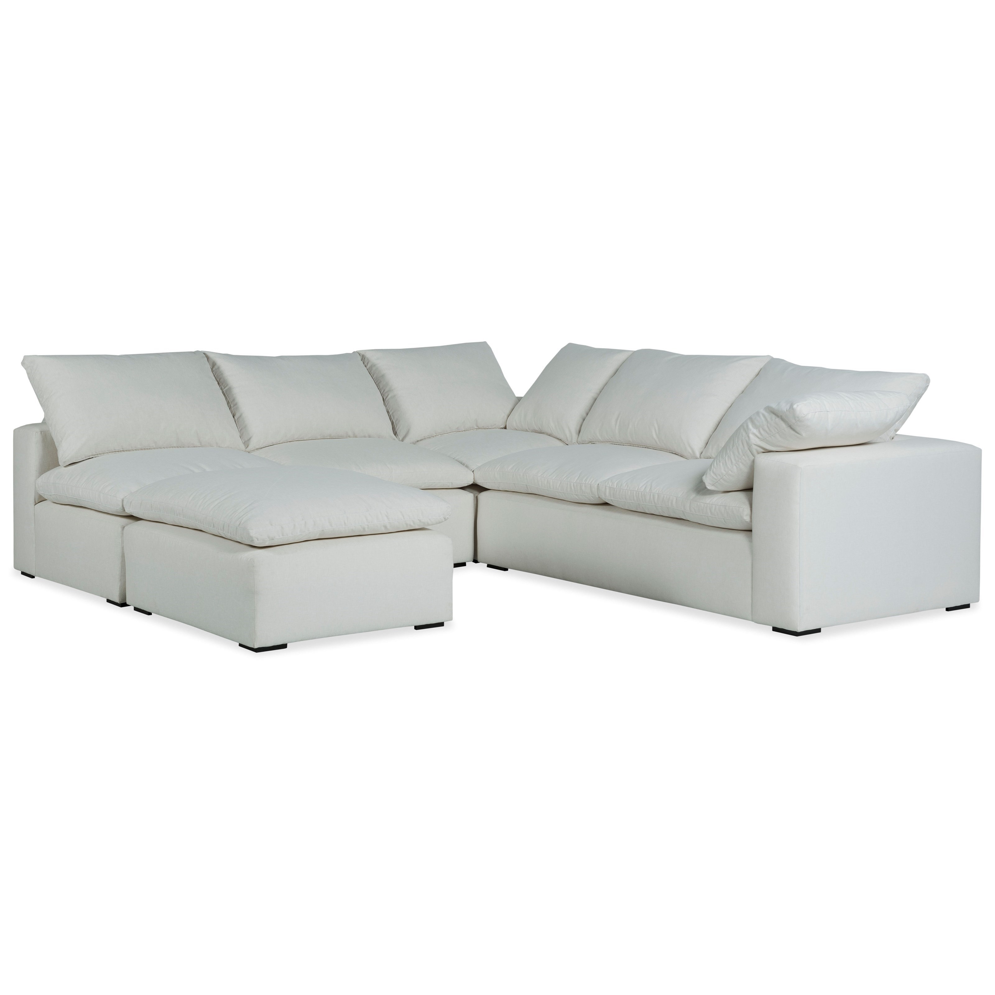 Fairfield Nimbus PKG451527 Modular Sectional with Bumper Ottoman